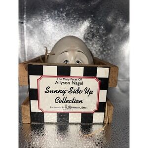 Vtg 1995 ALLYSON NAGEL Egg Figure Humpty‎ Dumpty Easter Egg